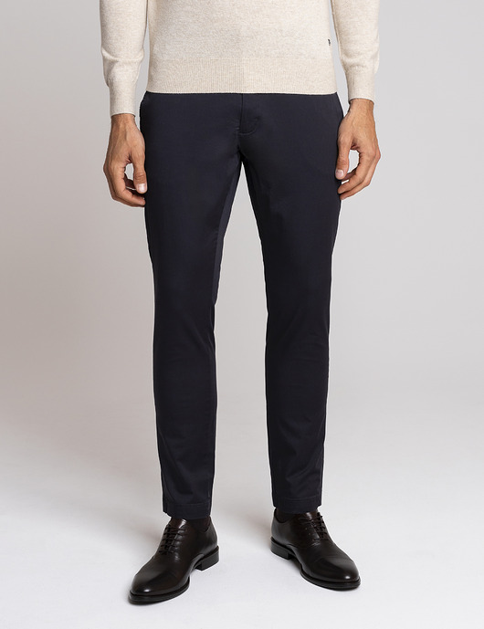 spodnie męskie Spodnie sagrado granatowe slim fit