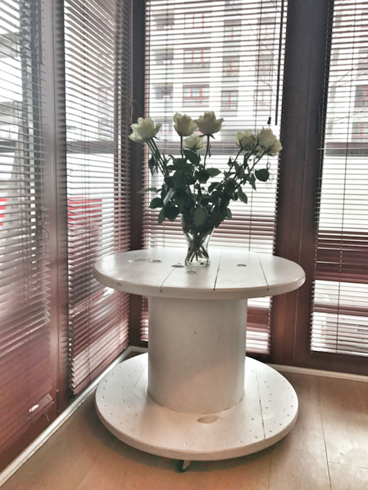 Stolik SZPULA WHITE 80 Fabryka Palet