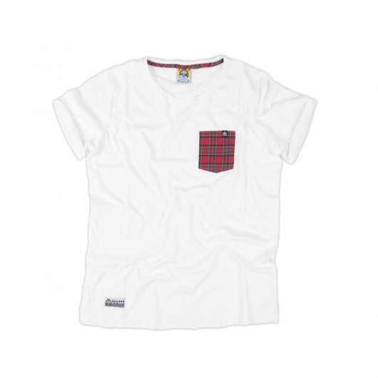T-shirt Red Wide Beard White The Urban Beard