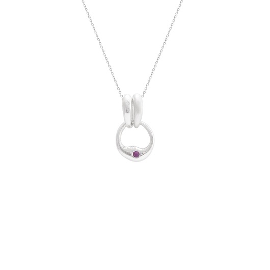 wisiory SMOOTH GEMstone / silver necklace