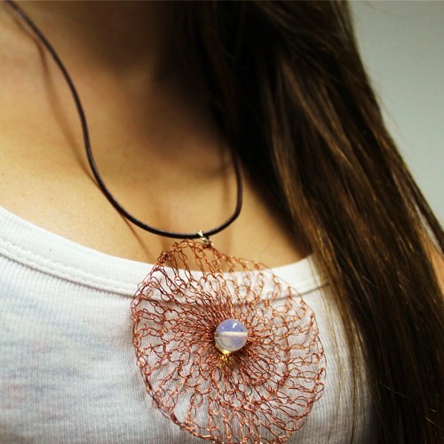 Naszyjnik Wire Copper by Daffne LOVINA PRINTS