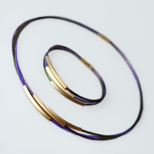 komplet biżuterii Komplet Fiołek Rivina