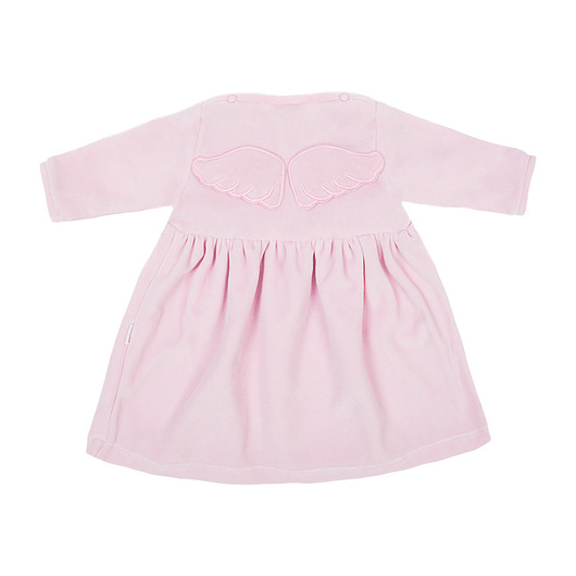 Welurowa Sukienka Wings Light Pink My Moments
