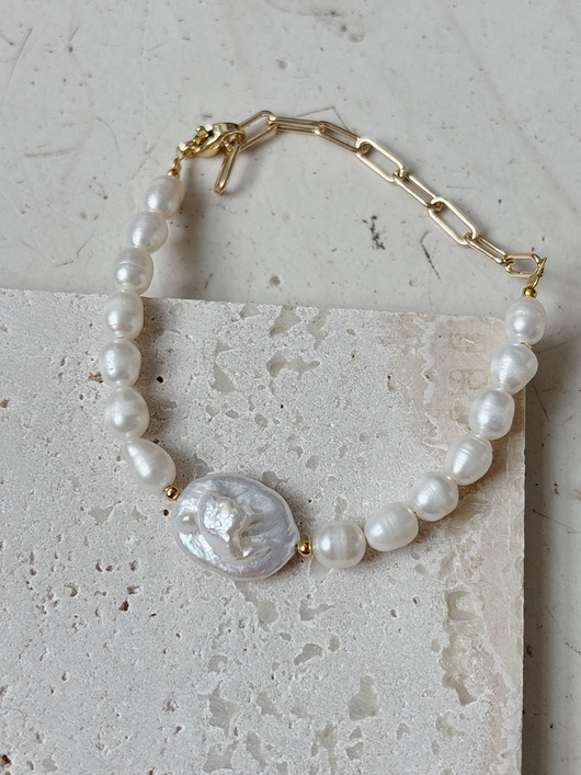 bransoletki - inne Bransoletka Perły Naturalne