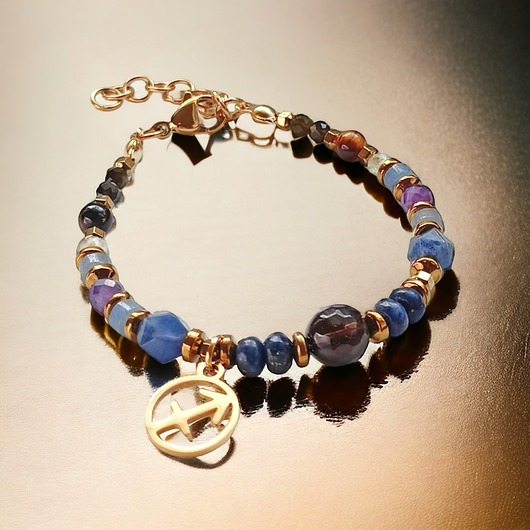 bransoletki z kamieni naturalnych STRZELEC - zodiac collection - PREMIUM :: zodiak