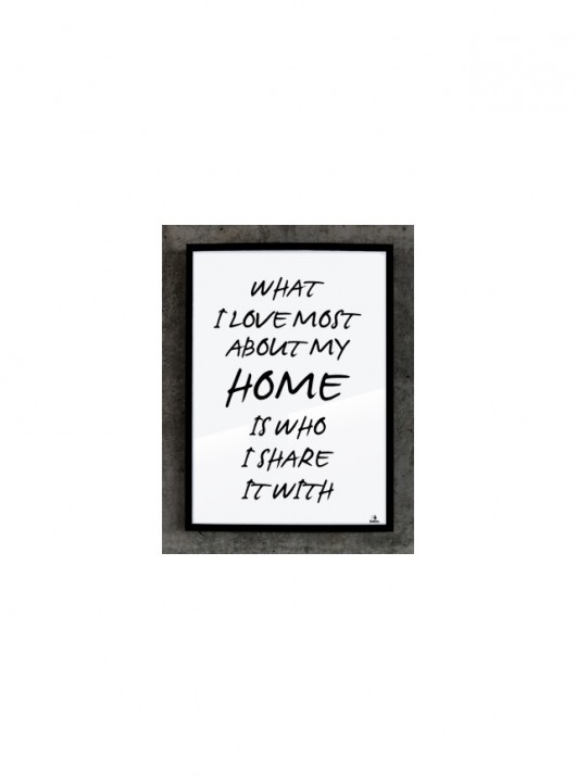 Plakat HOME IS 50x70 MIA home