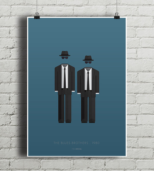 Blues Brothers - plakat minimalmill