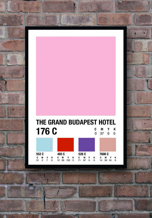 The Grand Budapest Hotel - plakat A4 minimalmill