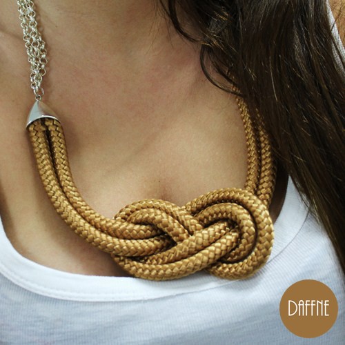 Naszyjnik with Gold Rope by Daffne LOVINA PRINTS