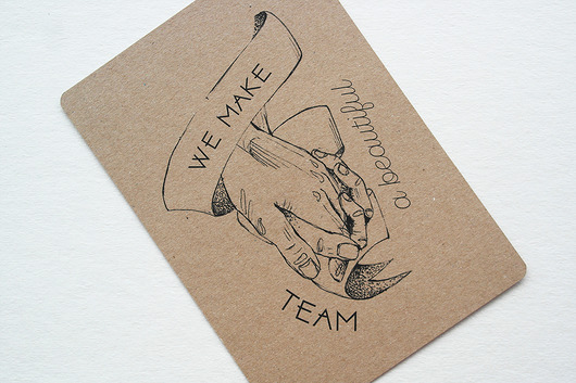 kartka WALENTYNKI  we make a beautiful team La Dolce Design