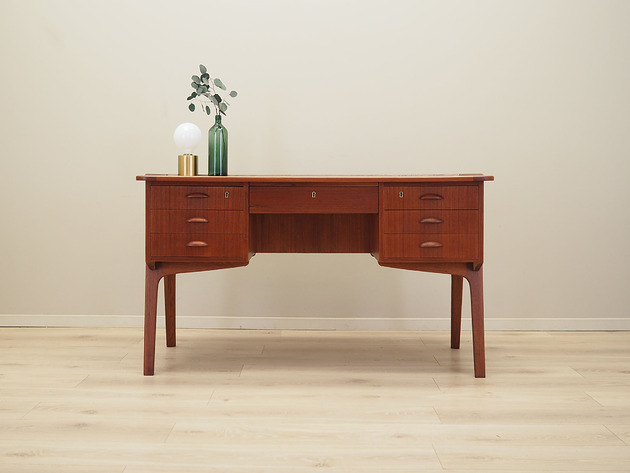 biurka Biurko tekowe, duński design, lata 70, produkcja: Dania