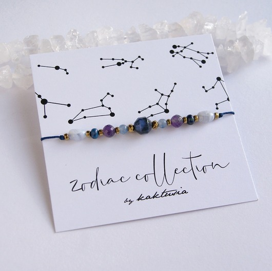 bransoletki z kamieni naturalnych STRZELEC - zodiac collection - NEW