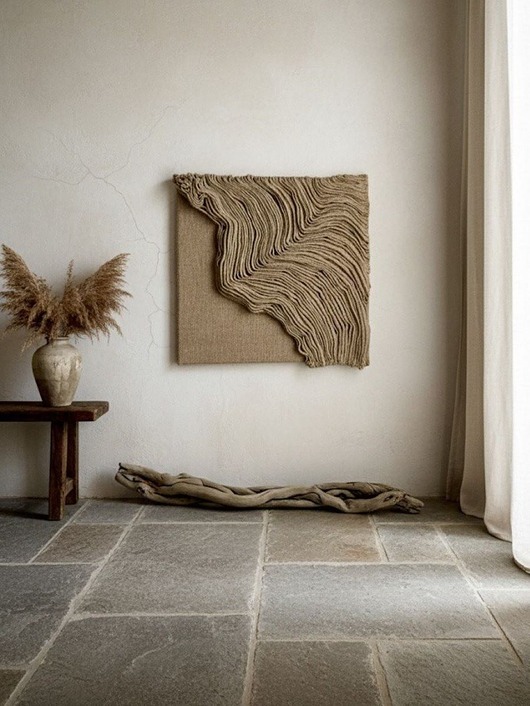 obrazy Obraz strukturalny Jute Flow