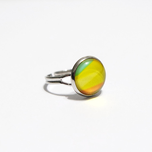 pierścionki - różne Pierścionek - Żółty - 12 mm