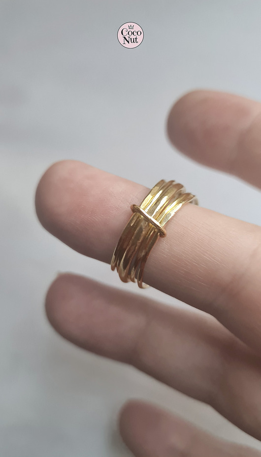 pierścionki złote Pierścionek SLIM-5 srebro złocone na wymiar