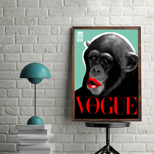 Plakat Okładka Vogue Poland! kasia piotrowicz