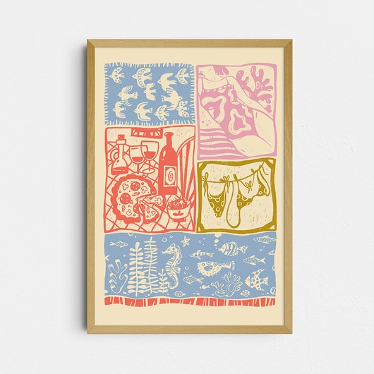 plakaty Plakat "Morskie klimaty", kolorystyka 2