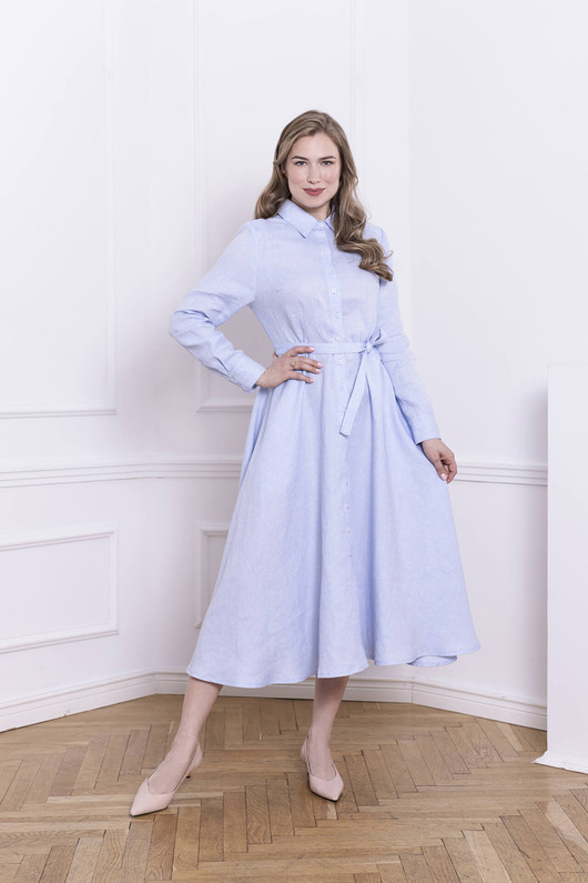 sukienki midi damskie Sweet Blue