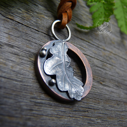 wisiory Copper & Oak Leaf