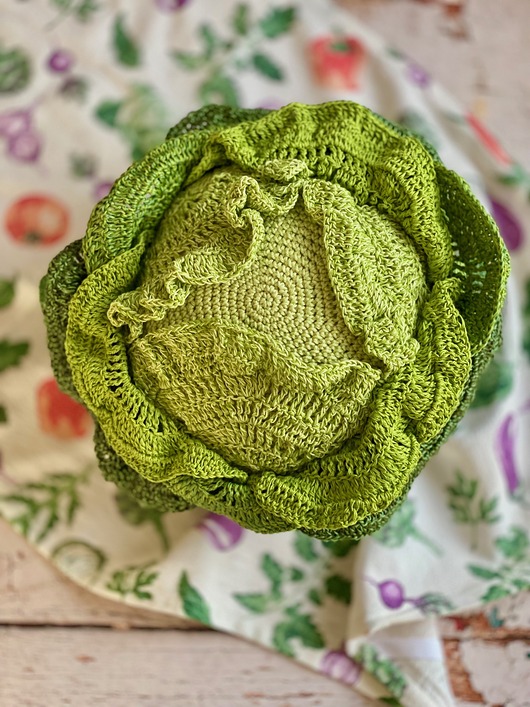zabawki - inne Szydełkowa kapusta - duża 30 cm