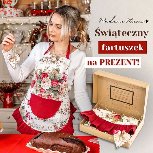 fartuchy kuchenne Zestaw Prezentowy z SERCEM dla Kobiety