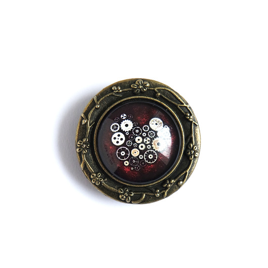 broszki Broszka yenoo - Serce steampunk