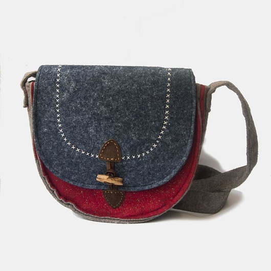 Filcowa Torba z Klapką Flap 5 raspberi