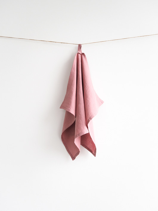 fartuchy kuchenne Ściereczka lniana  DUSTY PINK