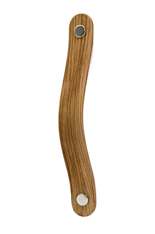 gałki do mebli Skórzany uchwyt meblowy COLORISO TAN WOOD