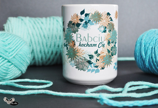 Kubek ceramiczny 450ml Babciu kocham Cię Sowia Aleja