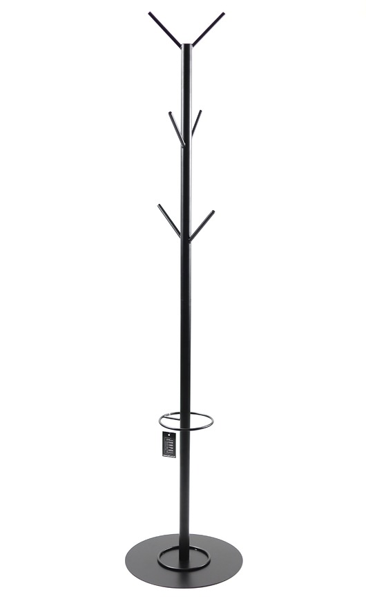 wieszaki Wieszak Metalowy Stojący Na Ubrania 180cm czarny LOFT