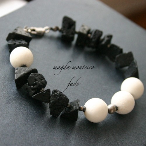 white and black  fado