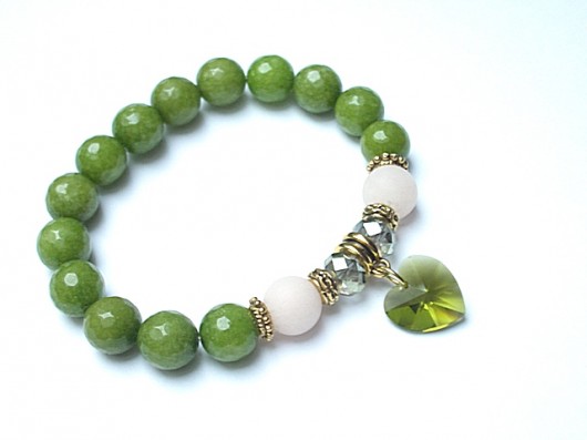 Green heart /01-2015/ - bransoletka KiKa pracownia