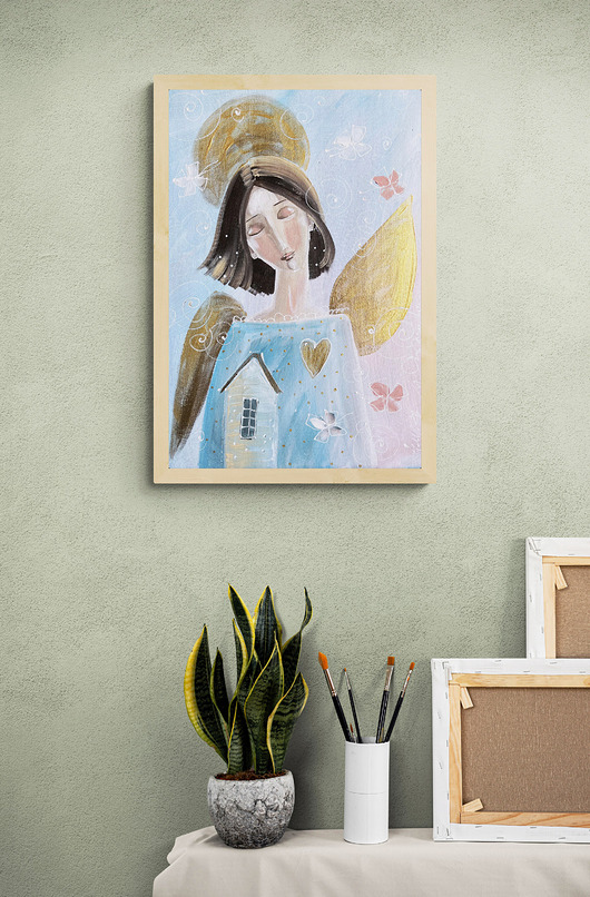obrazy Giclee "Najważniejsze, gdzie stoi twój dom..."
