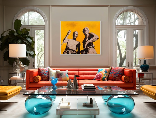 obrazy Obraz olejny na płótnie, mężczyźni