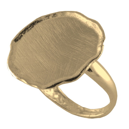 pierścionki złote Srebrny pozłacany pierścionek NADTOPIONY