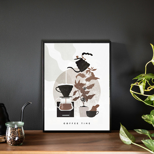 plakaty Plakat ilustrowany Coffee Time 30x40