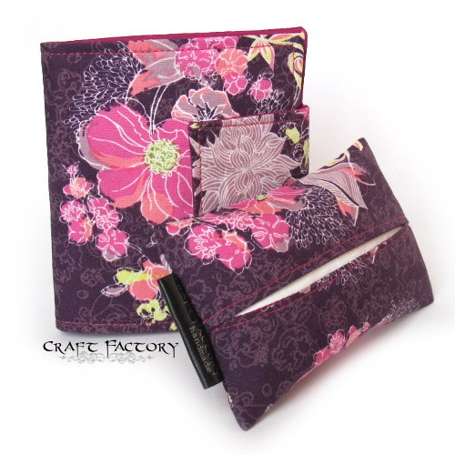 Purple Poema - komplet do torebki Craft Factory
