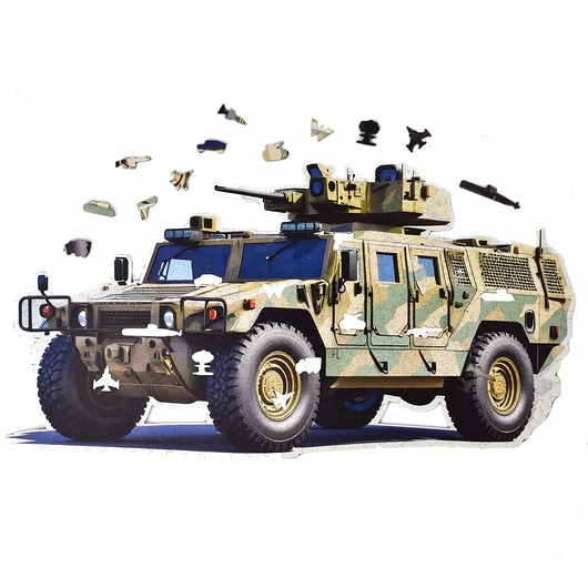 puzzle dla dzieci PUZZLE DREWNIANE DUŻY HUMMER 550 elementów trudne puzzle XXL