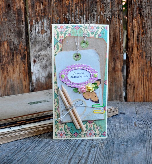 kartki scrapbooking Dla nauczyciela