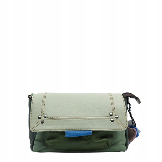 torby na ramię Torebka skórzana, miękka, na ramię długi pasek oryginalna zero waste OLIVKA