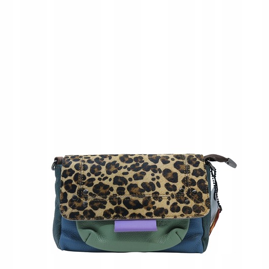 torby na ramię Torebka skórzana, miękka, na ramię długi pasek oryginalna zero waste OLIVKA