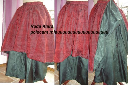 elegancka asymetria ruda klara