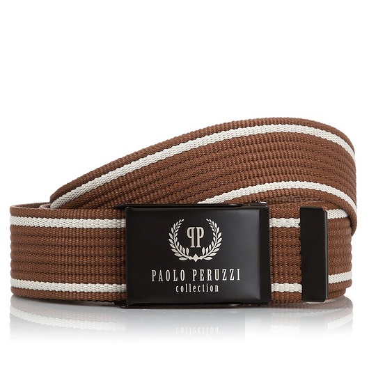 paski męskie BRĄZOWY PASEK MĘSKI PAOLO PERUZZI PW-08-115 CM