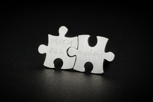 Personalizowane spinki do mankietów PUZZLE FeinFein