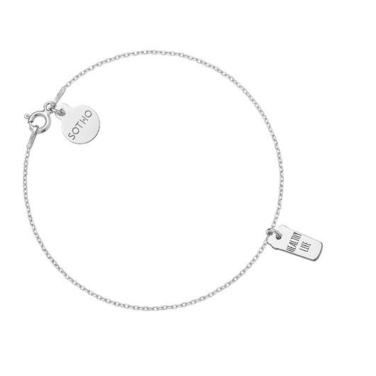 bransoletki srebrne Srebrna bransoletka shaker HEALTHY LIFE