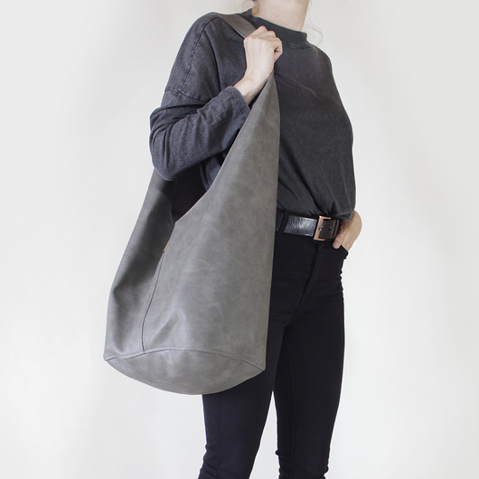 Short Boogi Bag szara lekko przecierana hairoo
