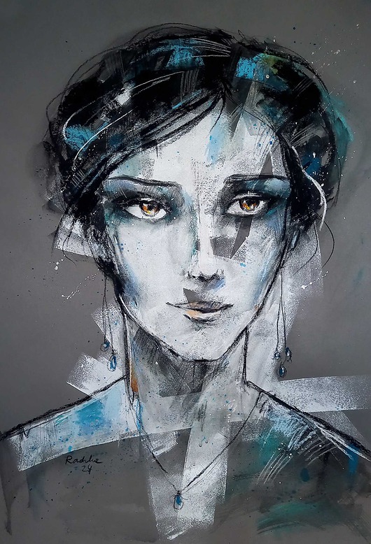 grafiki i ilustracje Joanne - rysunek B2 unikat