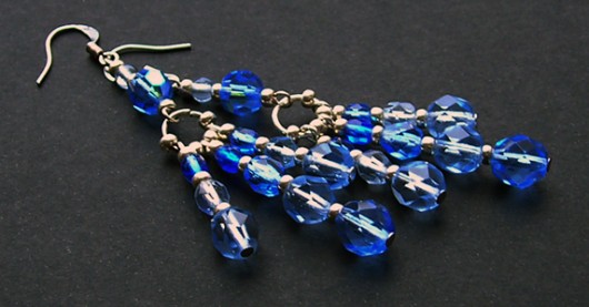Color cut -blue / kolczyki Buy or Die