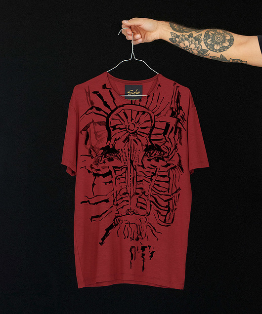 Chin tattoo man marsala SELVA